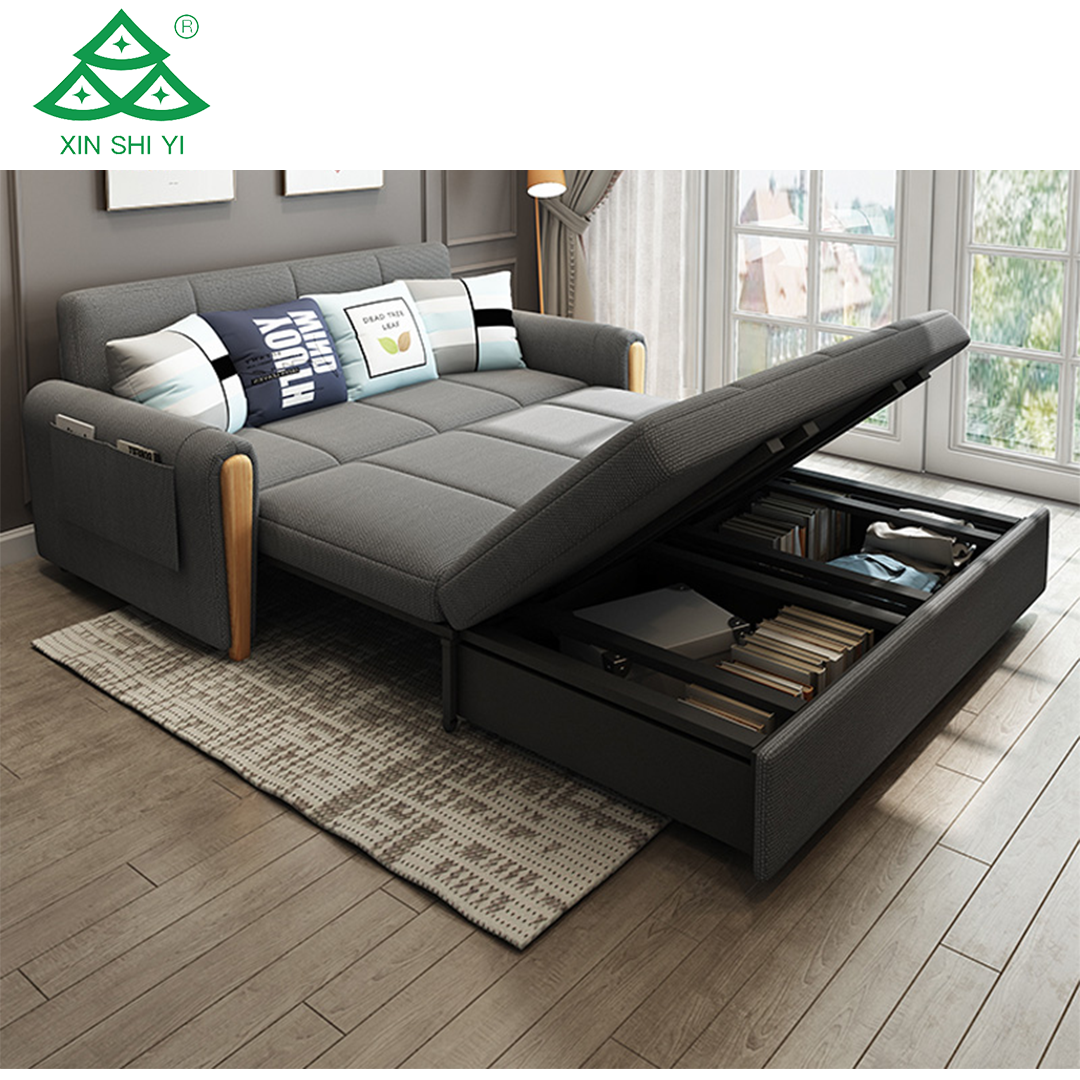 Modern Fabric Upholstery Foldable  Sofa Bed